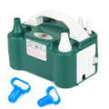 Dark Green Portable Electric Balloon Pump with Dual Nozzles for Party Decorations