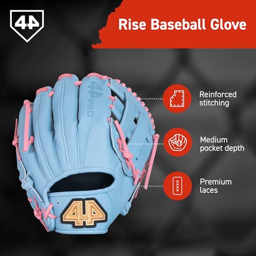 Youth Baseball Glove 11.5" Infield & Outfield, Right Hand Throw, Carolina Blue