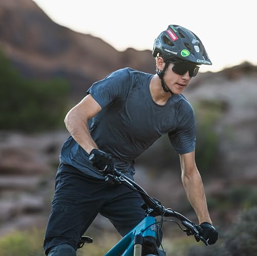 Tifosi Moab Full-Frame Cycling Sunglasses - Shatterproof Lightweight Shield Blackout