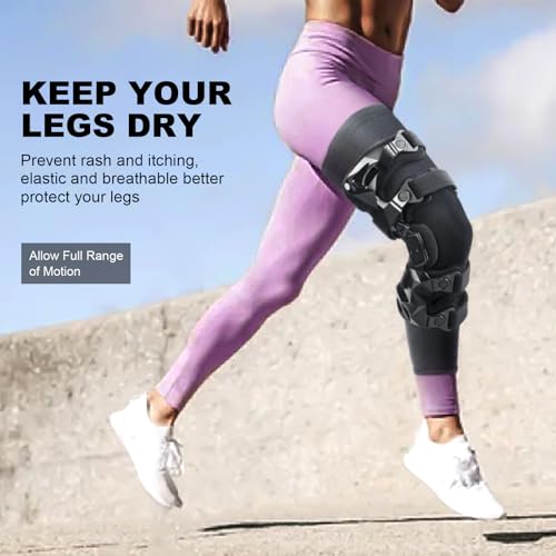 Large Knee Brace Undersleeve - 2 Pack for Men & Women, Closed Patella