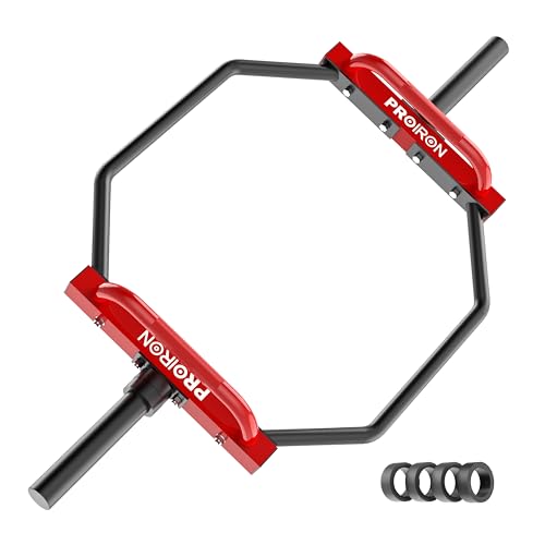 PROIRON Olympic Trap Bar 56-inch Heavy-Duty Steel Powerlifting Barbell for Deadlifts & Squats