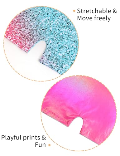 Girls Gymnastics Sparkly Leotard Unitard 9-10 Years Rose Green Pink 2 Pack
