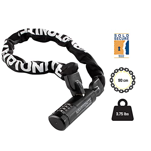 Kryptonite Keeper 790 Combo Bike Chain Lock - 3ft, One Size, Anti-Theft Cycling Security