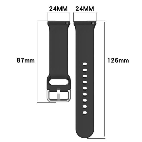 Waekethy Bands for Ticwatch Pro 5, 24mm Watch Strap Adjustable Sport Wristband Soft Silicone Replacement Band Compatible with Ticwatch Pro 5 Smartwatch