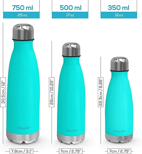 Purple Sparkle Insulated Stainless Steel Water Bottle 17oz Leakproof Drinkware