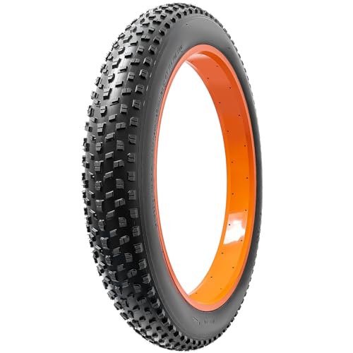 YUNSCM 26-Inch Fat Bike Tires - Set of 2, 4.0 Width, Off-Road & Mountain Compatibility