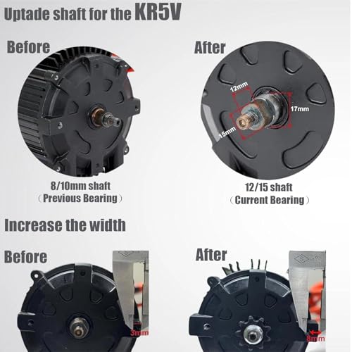 Kunray KR5V V2 72V 5000W Brushless DC Electric Motor for E-Bikes & Scooters