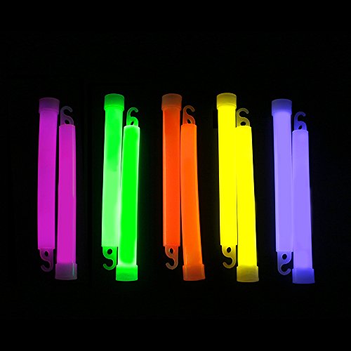 Glow Sticks Bulk Pack 25 Count 6 Inch Party Supplies for Kids & Adults - Color Variations