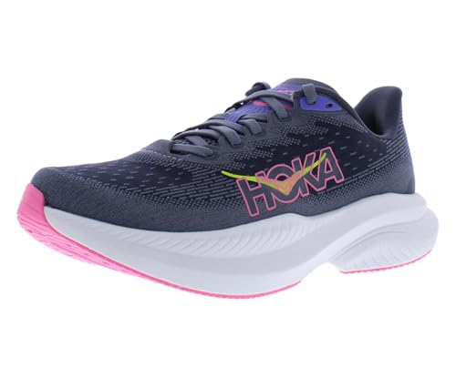 Women's HOKA Mach 6 Running Shoes - Size 7.5, Grey Skies & Charcoal Grey