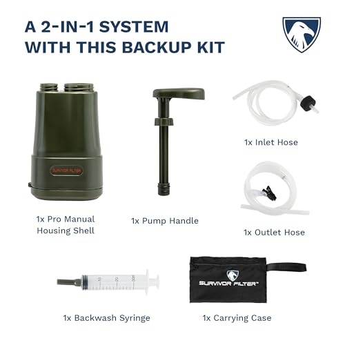 Survivor Filter PRO X Electric Water Filter Backup Kit for Emergency & Travel