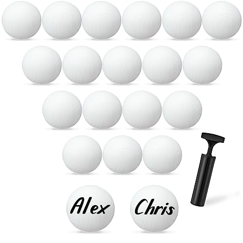 Jexine 36 Pack Mini Inflatable Volleyballs with Pump - 4 Inch Sports Party Decor