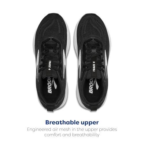 Brooks Women’s Trace 4 Neutral Running Shoe - Black/Grey/White, Size 6.5