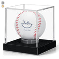 Baseball Display Case Silvery for Autograph Ball - Clear Acrylic with Velvet Interior - 1 Pack