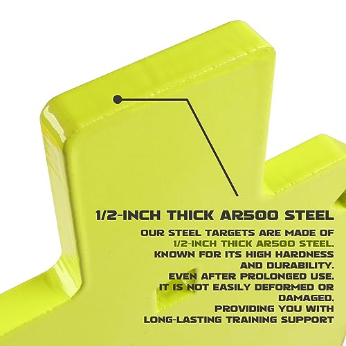 Highwild 10x16in Neon AR500 Steel Shooting Target with Torso Design