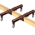 Heavy Duty Swingset Conversion Bracket 2 Pack - No Tree Needed, Brown