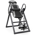 YOLEO Inversion Table for Back Pain Relief with Removable Lumbar Pad - Grey/Black, Foldable, Adjustable Safety System ITX320