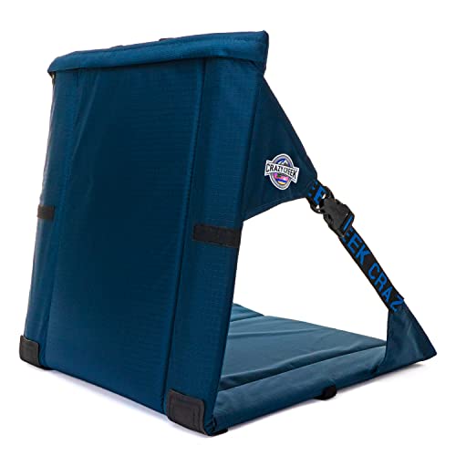 Navy Crazy Creek Original Outdoor Chair for Camping & Stadium Seats - Adjustable, Water-Resistant, Lightweight