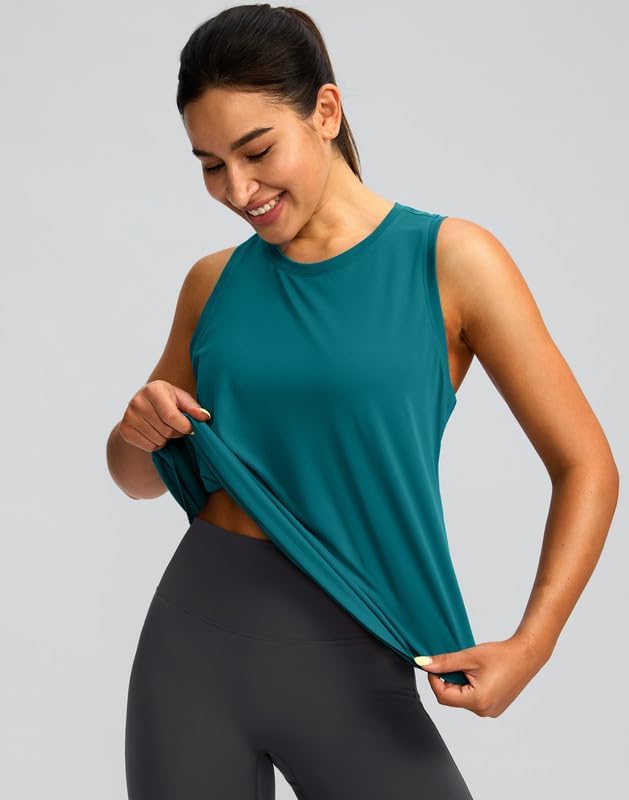 Skiennix Women's Athletic Tank Tops - Racerback Sleeveless Workout Shirts for Yoga & Gym