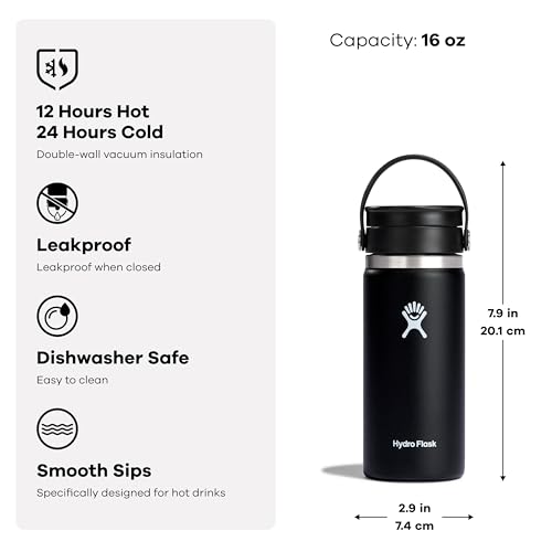 16 oz Insulated Stainless Steel Water Bottle with Leakproof Flex Sip Lid - Agave Green