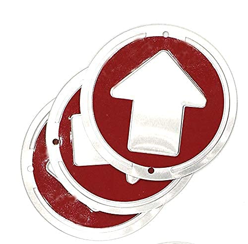 Wild Drifter Trail Markers - Bright Reflective Trail Marker Pack of 24, Easy to Mount, Mark Your Trees for Hunting, Hiking, Camping, and More. (Red, 24)