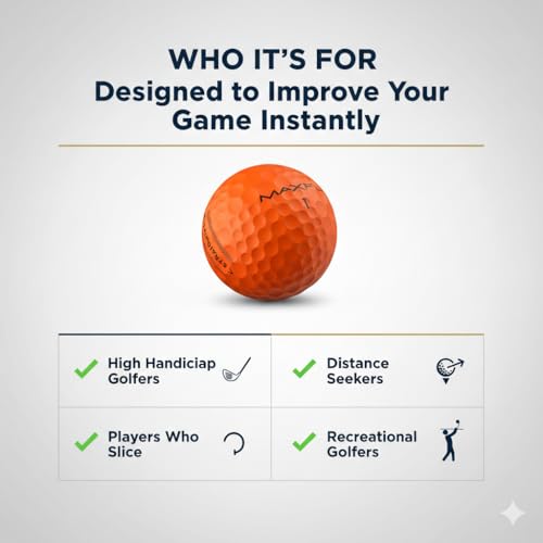 Golf Balls 36 Pack - Low Spin Distance & Soft Feel for Beginners