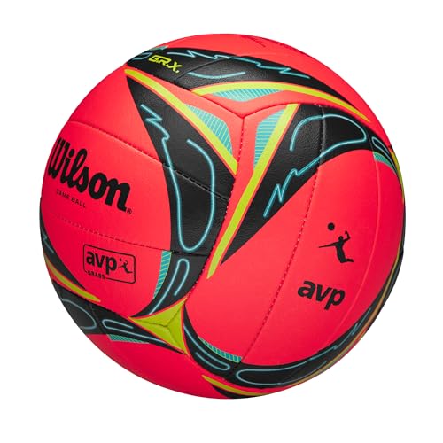 Wilson AVP GRX Grass Volleyball - Official Size with Spin Detection