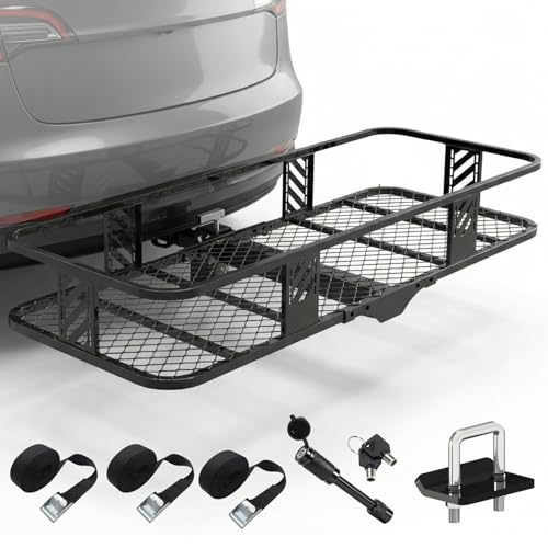 56x24x7 Inch Foldable Hitch Cargo Carrier for 2-Inch Receiver, 500 lbs Capacity - Variation of THIS listing