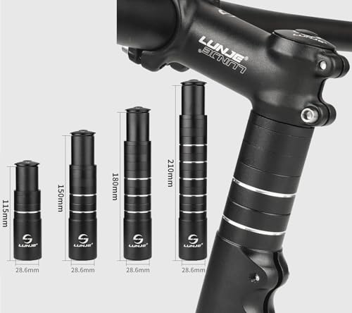 Bike Fork Stem Extender 180mm Adjustable Bicycle Handlebar Riser for MTB Road Bike