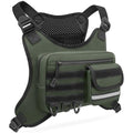 Outdoor Sports Chest Bag with Adjustable Straps Water-Resistant Running Vest for Cycling Hiking
