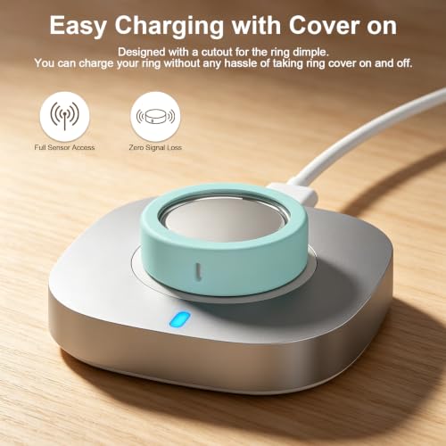 8 Pack Ultra-Thin Silicone Ring Covers Compatible with Oura Ring Gen 5 - Color S for Sizes 6-9