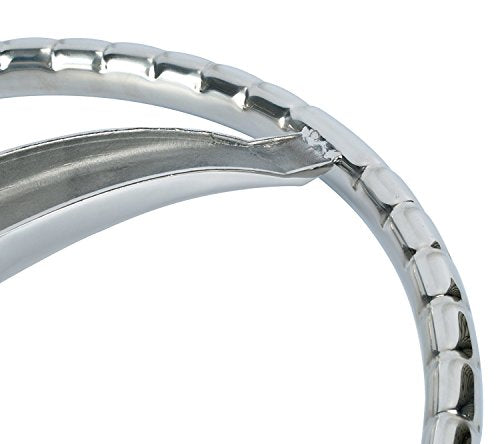 Stainless Steel Boat Steering Wheel 13.5 Inch 3 Spoke Marine Helm with Turning Knob