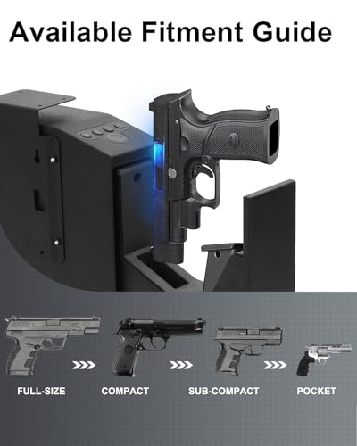 Biometric Gun Safe with Auto Sliding Drawer and Fingerprint Access