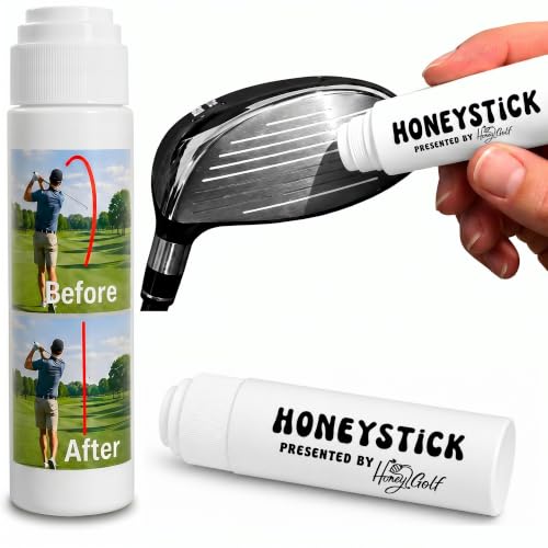 HoneyStick Anti Slice Gel for Golf Clubs - 2 Pack, Spin Reducer for Driver & Irons