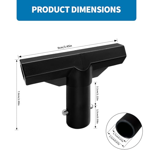 Plastic Trampoline T Connectors 8-Pack for Top Ring System