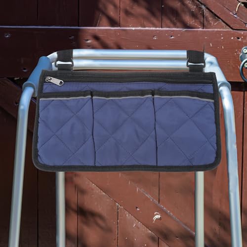 PATIKIL Teal Blue Waterproof Beach Chair Armrest Organizer with 4 Pockets