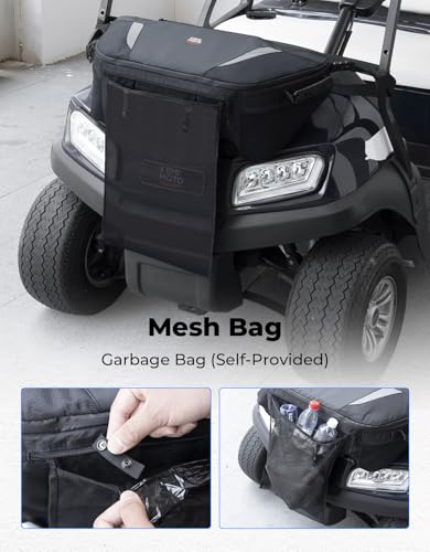 KEMIMOTO Golf Cart Cooler Bag 32L Fits 20-30 Cans Reflective PVC
