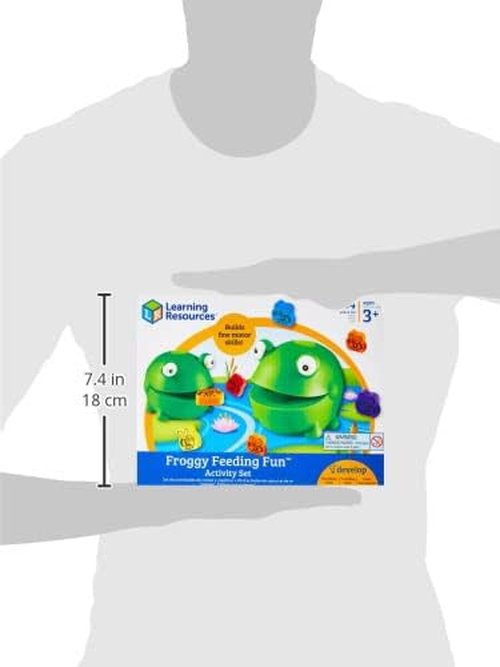 Learning Resources Froggy Feeding Fun Game - Engaging Educational Toy for Kids | Set of 64 Pieces