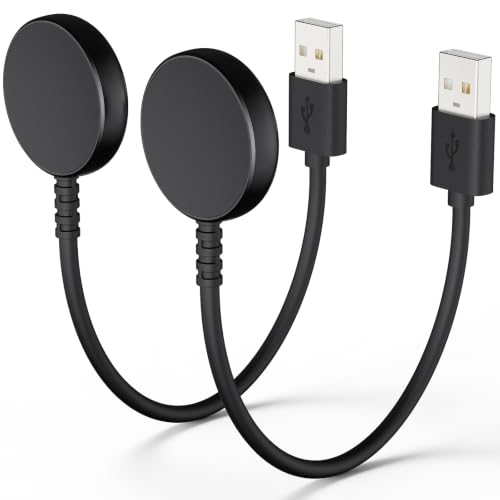 2 Pack 1FT Magnetic Charging Cables for Samsung Galaxy Watch 8/8 Classic - Black