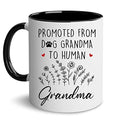 Grandma Gift Mug - Pregnancy Announcement for Grandma - Accent Black
