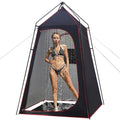 Castle Unicorn Black Camping Shower Tent with Privacy & Floor, 7.2 ft Portable Outdoor Shelter