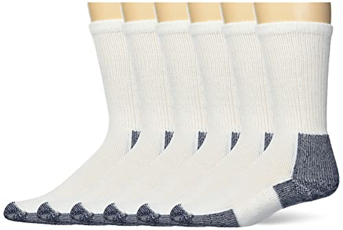 Thorlos Unisex Running Crew Socks 3-Pack Large White Athletic Socks