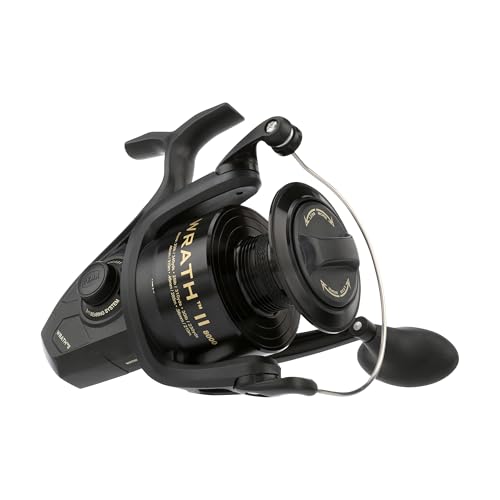 Penn Wrath II Spinning Fishing Reel - 8000 Model, Corrosion-Resistant, 25lb Max Drag