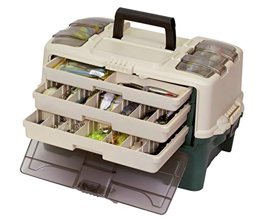 Plano Hybrid Hip Tackle System - Model 3113305, White & Green, Removable Drawers, Fits StowAway Utility Boxes