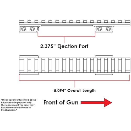 EGW Picatinny Scope Mount for CZ 527 16mm Dovetail CNC Aluminum Black