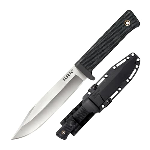 Cold Steel SRK Compact Fixed Blade Knife CPM 3V Steel Tactical Survival Knife with Sheath