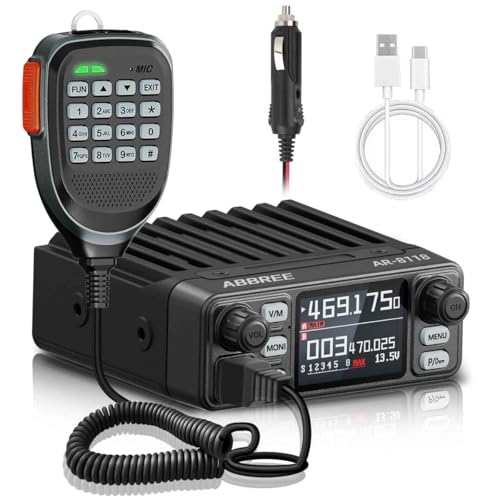 ABBREE GMRS Mobile Radio 25W Long Range Two-Way Repeater NOAA Emergency