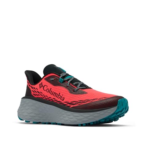 Trail-Running Shoes with Cushioned Traction - Neon Sunrise Teal, Size 7