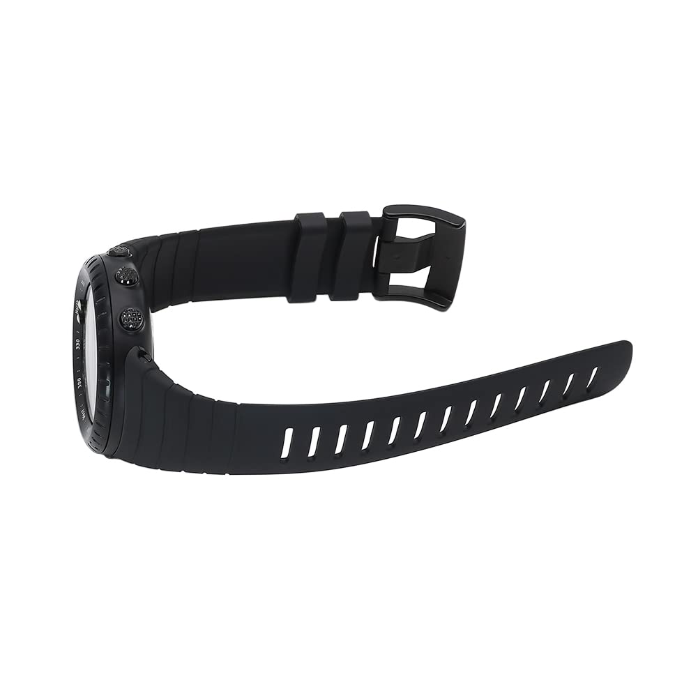 SENCATO Watch Bands Compatible with Suunto Core, Classic Soft Rubber Replacement Wrist Strap for Suunto Core Smart Watch（A/B Style Available Select） Black