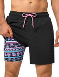 Men's Swim Trunks with Compression Liner 7 Inch Bathing Suit