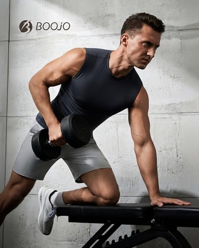 Men's Sleeveless Compression Shirt - Athletic Base Layer for Running